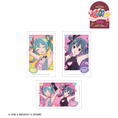 【グッズ-カード】デコミクLIVE starring 初音ミク『Hello』Produced by DECO*27 / OTOIRO デコミク インスタントカメラ風イラストカード3枚セット