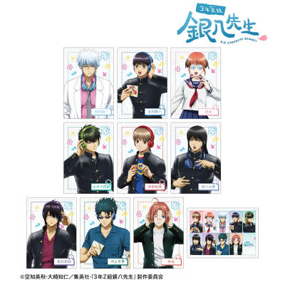 【グッズ-ブロマイド】3年Z組銀八先生 描き下ろし ヘッドフォンver. トレーディングブロマイド