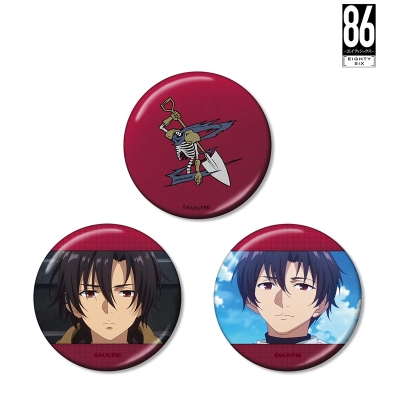 【グッズ-バッチ】TVアニメ「86―エイティシックス―」 シンエイ・ノウゼン メタリック缶バッジ3個セット