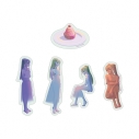 【グッズ-ステッカー】DECO*27 feat.初音ミク EXHIBITION Produced by DECO*27 / OTOIRO 弱虫モンブラン (Reloaded) ダイカットステッカー5枚セットの画像