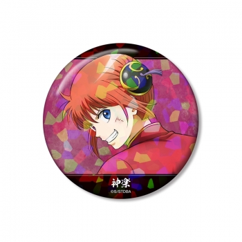 グッズ-バッチ】銀魂 描き下ろし 神楽 戦う背中ver. 第2弾 ホログラム 