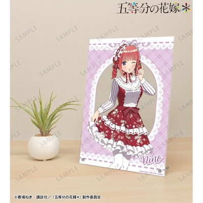 【グッズ-置きもの】五等分の花嫁* 描き下ろし 中野二乃 ショートケーキイメージコーデver. A4アクリルパネル