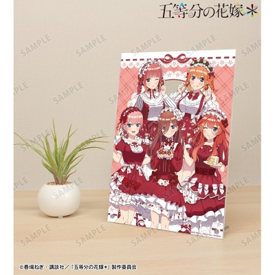 【グッズ-置きもの】五等分の花嫁* 描き下ろし 集合 ショートケーキイメージコーデver. A4アクリルパネル