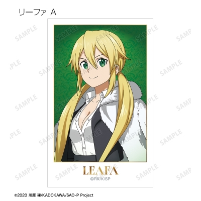 【グッズ-カード】ソードアート・オンライン 描き下ろし 毛皮コート×スーツver. トレーディングイラストカード