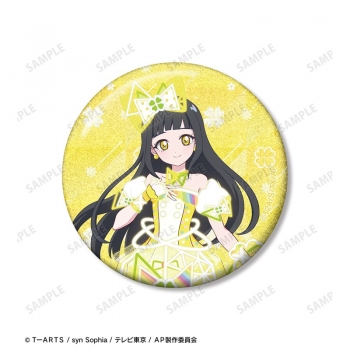 グッズ-バッチ】ひみつのアイプリ 鈴風 つむぎ グリッター缶バッジ3個 