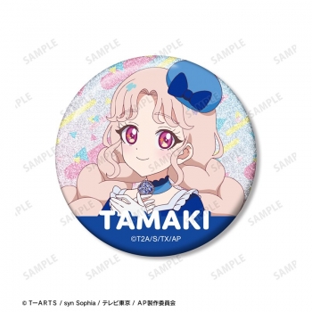 グッズ-バッチ】ひみつのアイプリ 二階堂 タマキ グリッター缶バッジ3 