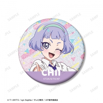 グッズ-バッチ】ひみつのアイプリ 真実夜 チィ グリッター缶バッジ3個 