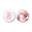 【グッズ-バッチ】カードキャプターさくら クリアカード編 さくらのくま A:code 缶バッジ2個セットの画像