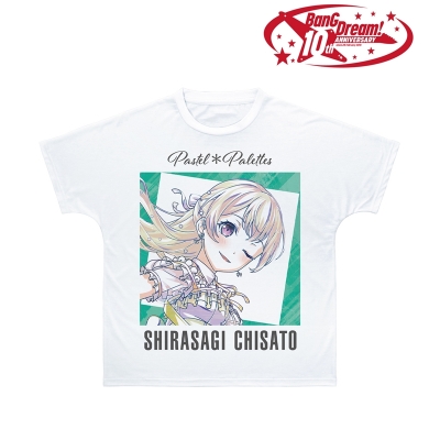 【グッズ-Tシャツ】BanG Dream! 白鷺 千聖 Ani-Art 第6弾 フルグラフィックTシャツユニセックス(サイズ/XXXL)