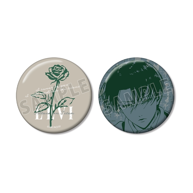 【グッズ-バッチ】TVアニメ『進撃の巨人』 リヴァイ ar-Unity 缶バッジ2個セット