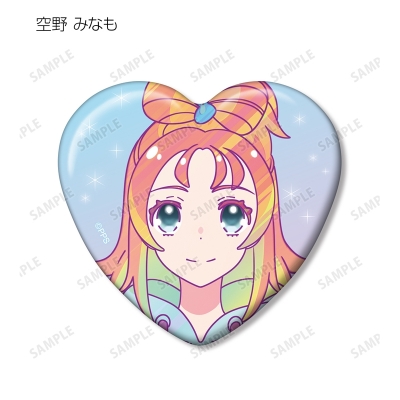 【グッズ-バッチ】プリンセッション・オーケストラ トレーディング Ani-Art clear label ハート型缶バッジ