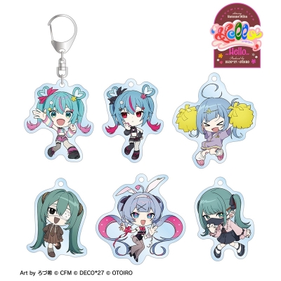 【グッズ-キーホルダー】デコミクLIVE starring 初音ミク『Hello』Produced by DECO*27 / OTOIRO ちびキャラ Art by ろづ希 トレーディングアクリルキーホルダー