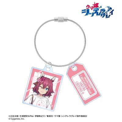 【グッズ-キーホルダー】アニメ『ウマ娘 シンデレラグレイ』 サクラチヨノオー 2連ワイヤーアクリルキーホルダー POP UP SHOP in マルイ