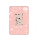 【グッズ-パスケース】アニメ「コアラ絵日記」 コアラさん&くまちゃん 1ポケットパスケースの画像