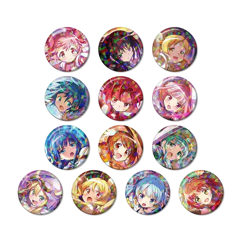 【グッズ-バッチ】魔法少女まどか☆マギカ Magia Exedra トレーディングホログラム缶バッジ ver.A【特典付】 13点