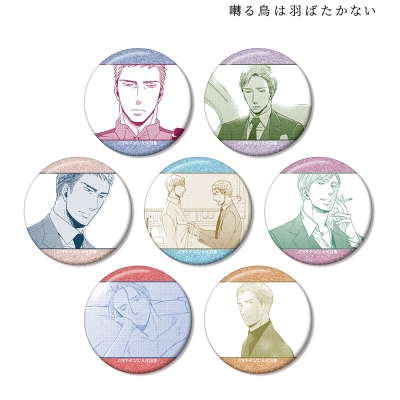 【グッズ-バッチ】囀る鳥は羽ばたかない トレーディング原作コマグリッター缶バッジ【特典付】