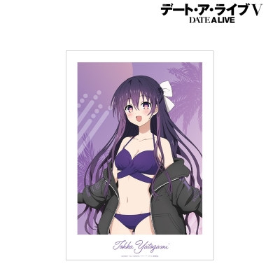【グッズ-ポスター】アニメ「デート・ア・ライブV」 描き下ろし 夜刀神十香 ビーチデートver. A3マット加工ポスター