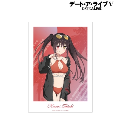 【グッズ-ポスター】アニメ「デート・ア・ライブV」 描き下ろし 時崎狂三 ビーチデートver. A3マット加工ポスター