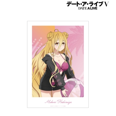 【グッズ-ポスター】アニメ「デート・ア・ライブV」 描き下ろし 星宮六喰 ビーチデートver. A3マット加工ポスター