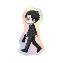 【グッズ-ステッカー】劇場版 PSYCHO-PASS サイコパス PROVIDENCE 須郷 徹平 ちびとこ オーロラダイカットステッカーの画像