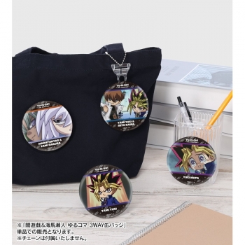 グッズ-バッチ】遊☆戯☆王デュエルモンスターズ 闇遊戯&海馬瀬人 ゆる 
