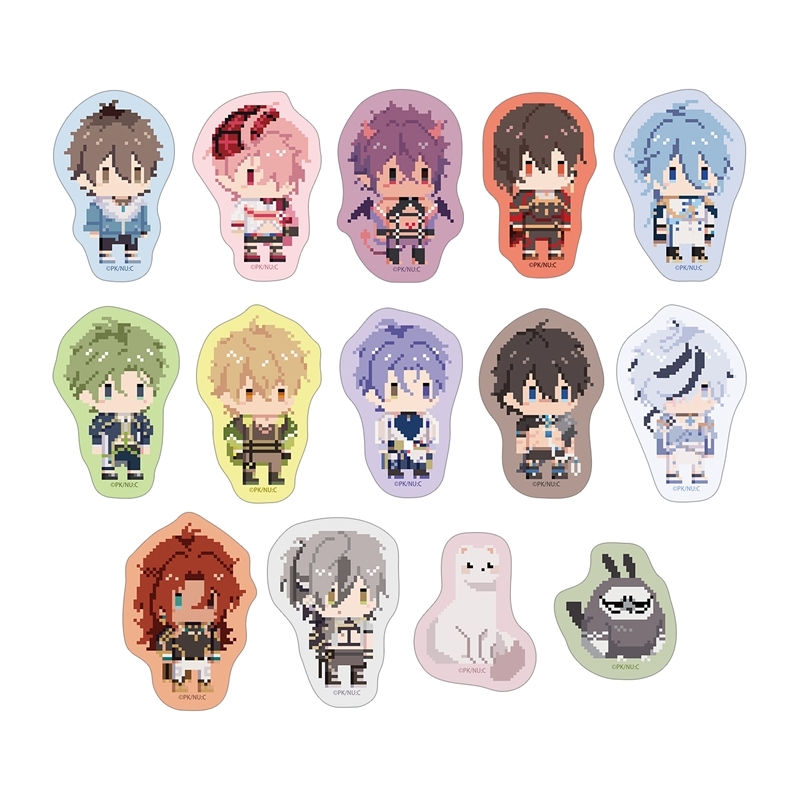 【グッズ-シール】NU: カーニバル ドット絵 フレークシール