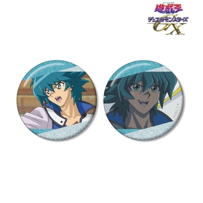 【グッズ-バッチ】遊☆戯☆王デュエルモンスターズGX ヨハン・アンデルセン 場面写グリッター缶バッジ2個セット