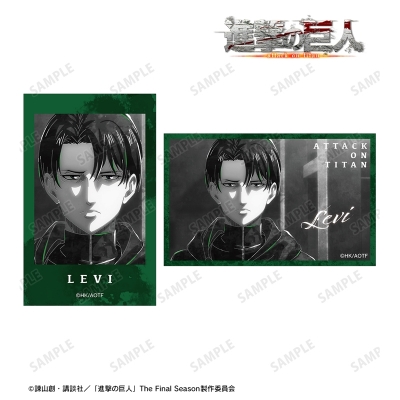 【グッズ-カード】TVアニメ『進撃の巨人』 リヴァイ Ani-Art BLACK LABEL 第2弾 イラストカード2枚セット