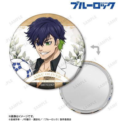 【グッズ-ミラー】TVアニメ『ブルーロック』 描き下ろし オリヴァ・愛空 スーツモデルver. 第2弾 缶ミラー