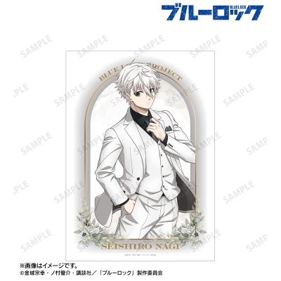 【グッズ-ポスター】TVアニメ『ブルーロック』 描き下ろし 凪 誠士郎 スーツモデルver. 第2弾 A3マット加工ポスター