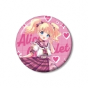 【グッズ-バッチ】きんいろモザイク 原悠衣先生 描き下ろし アリス・カータレット アイドル風衣装ver. 100mm缶バッジ【アニメイト先行販売】の画像