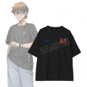 【グッズ-Tシャツ】TVアニメ『ダイヤのA actⅡ -Second Season-』 描き下ろし 御幸一也 私服・野球観戦ver. 着用BIGシルエットTシャツユニセックス(サイズ/XL)の画像