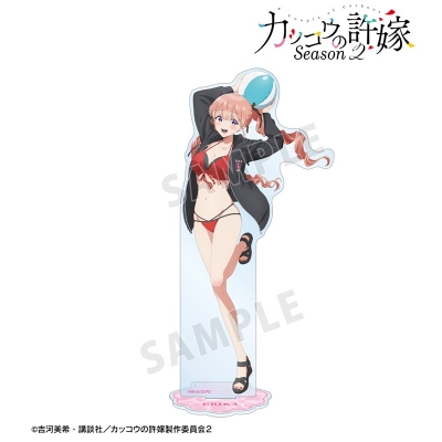 【グッズ-スタンドポップ】TVアニメ「カッコウの許嫁 Season2」 arti-mate BIGアクリルスタンド 天野エリカ 描き下ろし 水着パーカーver.【アニメイト限定】
