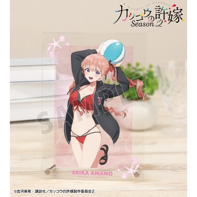 【グッズ-置きもの】TVアニメ「カッコウの許嫁 Season2」 arti-mate A5アクリルパネル 天野エリカ 描き下ろし 水着パーカーver.【アニメイト限定】