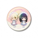 【グッズ-バッチ】TVアニメ「リコリス・リコイル」 錦木千束&井ノ上たきな ちびキャラ メルヘンメイドver. 75mmオーロラ缶バッジの画像