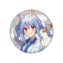 【グッズ-バッチ】兎田ぺこら - 声をいっしょに守るぺこ! 100mm缶バッジAの画像