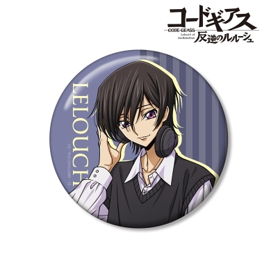 【グッズ-バッチ】コードギアス 反逆のルルーシュ 描き下ろし ルルーシュ 音楽ver. 100mm缶バッジ