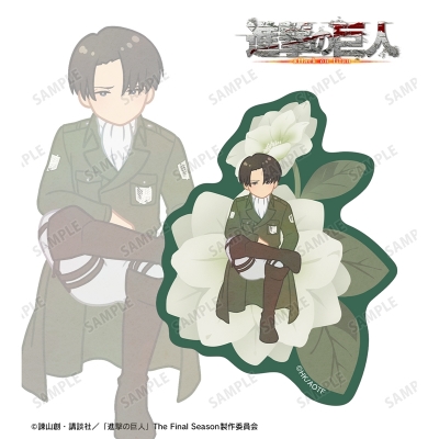 【グッズ-ステッカー】TVアニメ『進撃の巨人』 リヴァイ Botania 第4弾 クリアダイカットステッカー