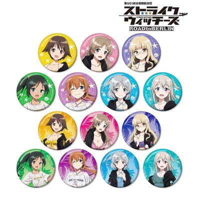 【グッズ-バッチ】第501統合戦闘航空団 ストライクウィッチーズ ROAD to BERLIN arti-mate トレーディンググリッター缶バッジ 描き下ろし 水着ver.【アニメイト限定】
