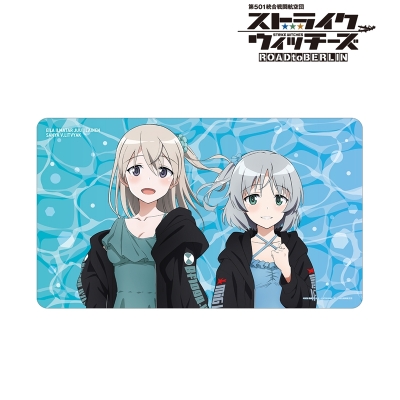 【TCG-マット】第501統合戦闘航空団 ストライクウィッチーズ ROAD to BERLIN arti-mate マルチデスクマット サーニャ&エイラ 描き下ろし 水着ver.【アニメイト限定】