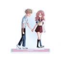 【グッズ-スタンドポップ】好きな子がめがねを忘れた 小村楓&三重あい カラーイラスト BIGアクリルスタンド ver.Gの画像