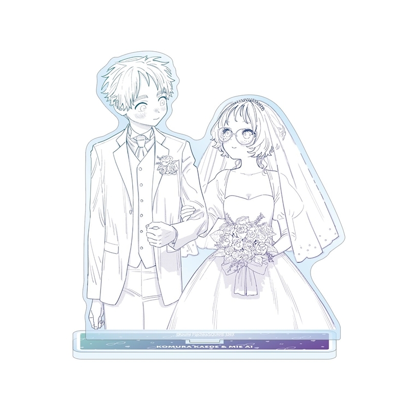 【グッズ-スタンドポップ】好きな子がめがねを忘れた 小村楓&三重あい 原作コマBIGアクリルスタンド ver.C