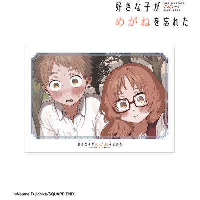 【グッズ-ポスター】好きな子がめがねを忘れた 小村楓&三重あい A3マット加工ポスター ver.A