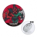 【グッズ-バッチ】遊☆戯☆王デュエルモンスターズGX E・HERO フレイム・ウィングマン トゥーン・ワールド テイストデフォルメ 3WAY缶バッジの画像