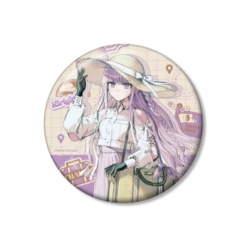 グッズ-バッチ】ダンガンロンパシリーズ 緜さんイラスト 霧切響子 私服 