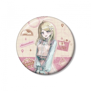 グッズ-バッチ】ダンガンロンパシリーズ 緜さんイラスト 赤松楓 私服で 