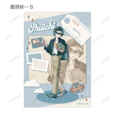 【グッズ-ブロマイド】ダンガンロンパシリーズ 緜さんイラスト 私服で旅行ver. トレーディングブロマイド