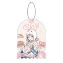 【グッズ-キーホルダー】ダンガンロンパシリーズ 緜さんイラスト 七海千秋 私服で旅行ver. BIGアクリルキーホルダーの画像