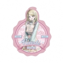 【グッズ-ステッカー】ダンガンロンパシリーズ 緜さんイラスト 赤松楓 私服で旅行ver. ダイカットステッカーの画像