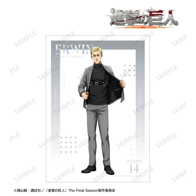 【グッズ-ポスター】TVアニメ『進撃の巨人』 描き下ろし エルヴィン ハーネススタイルver. A3マット加工ポスター